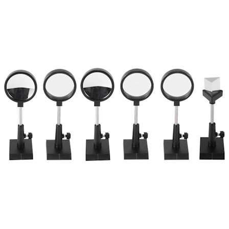 Optisk eksperimentsæt konveks linse konkav linse trekantet plan spejl konveks spejl optisk linse