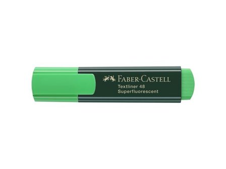 Faber-Castell Överstrykningspenna, TEXTLINER 48, snedskuren spets, 1 mm, 2 mm och 5 mm, påfyllningsbar, grön - Lyreco - Kontorsmaterial - Pennor - 