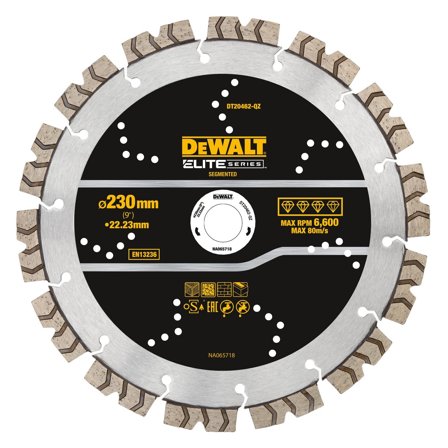 Dewalt DT20462-QZ Diamantkappeskive allmenn 230x22,23 mm, Maskintilbehør & forbruk