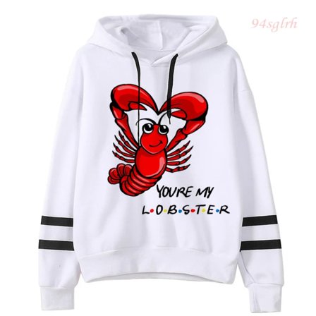 Harajuku Friends Tv-program Dam Luvtröjor Best Friends Sweatshirt Kawaii Cartoon Graphic Sweatshirt Ulzzang Hoodie Y2k Toppar Kvinna 21 Asian L