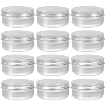 18 st Aluminiumförvaringsburkar Metallbehållare Små Burkar för Godis Te Kosmetika