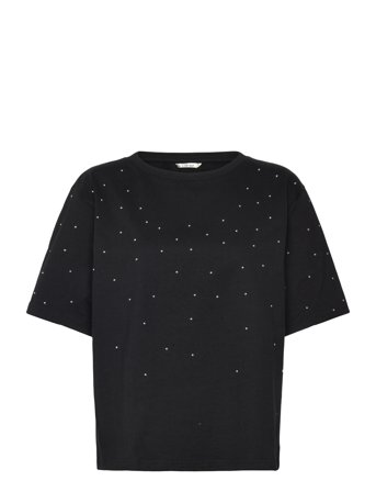 Cream Crleona Studs Tshirt - Black - L