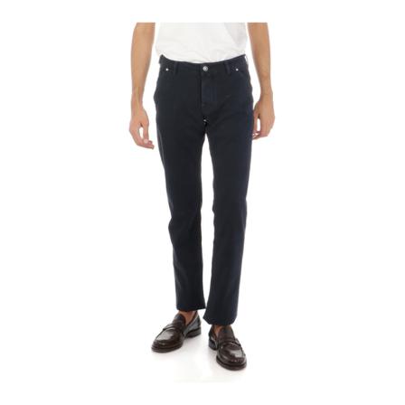 Jacob Cohën, Straight Trousers Blauw, Heren, Maat:W34