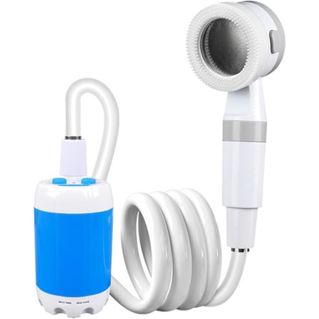 1Bærbart vandingssystem, campingbruser, udendørsbruser, opgraderet genopladelig elektrisk brusepumpe, egnet til vandreture