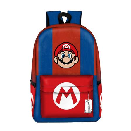 Super Mario Bros Ryggsäck För Barn Skolryggsäckar Student Skolväska Konsttillbehör Förvaringsväskor Verktyg Spel Print Mario-8