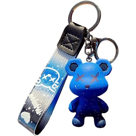 Mann Kvinne Gutt Jente Søt Farge Bjørn Nøkkelring Kreativ Flettet Tau Harpiks Dyre Henger Metall Nøkkelring IC