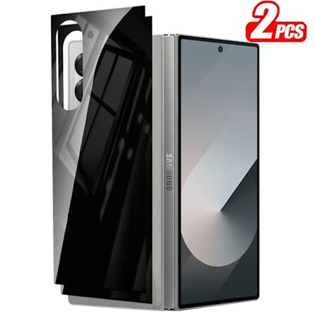 4-i-1 Sekretesshärdat glas kompatibelt med Samsung Galaxy Z Fold 7 Fullständigt skärmskydd bak Z Fold 5 Fold 6 Z Fold7 Skyddsglas