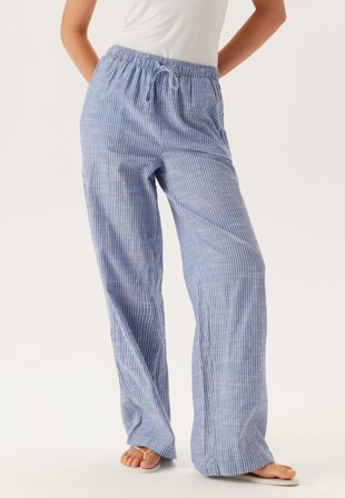 Pieces - Pcapia Hw Wide Pants - Nautical Blue Stripes:bright W - Kläder - - Bubbleroom