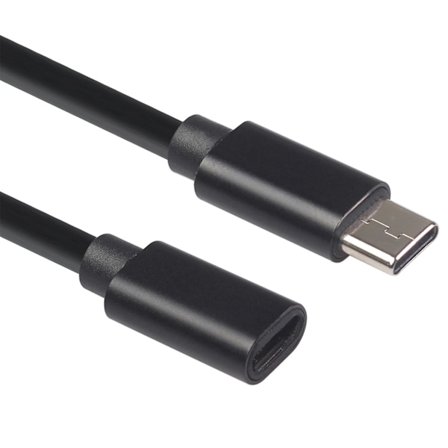 1,5 m USB-C-urosotkon jatkojohto, tyypin C-liitäntä naarasliittimeen, USB-C-latausjatko