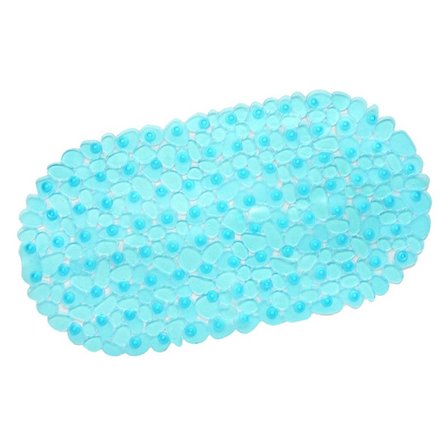 Grønne sklisikre badematter for badekar, 66 x 36 cm, klar stein