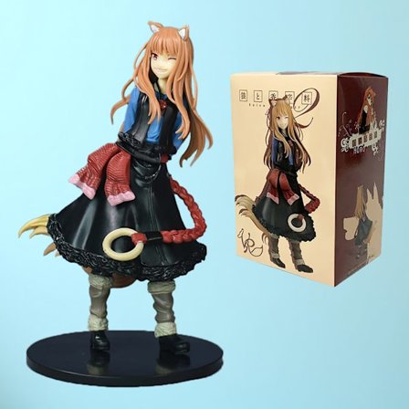Spice and Wolf -animehahmo laatikossa, 17 cm Holo PVC-nukke tytöille, ihanteellinen syntymäpäivälahja lapsille
