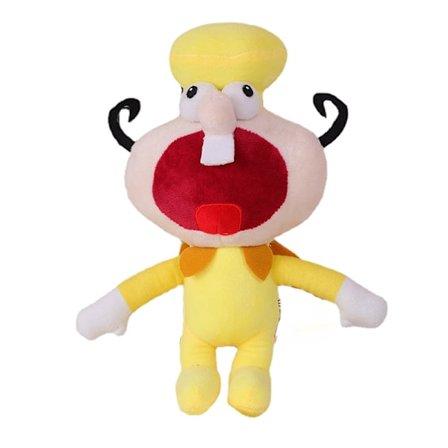 Pizza Tower spel perifera plysch leksaker Gul främre tänder docka 30cm