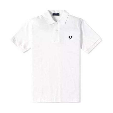 Fred Perry, Plain Pole Wit, Heren, Maat:XS