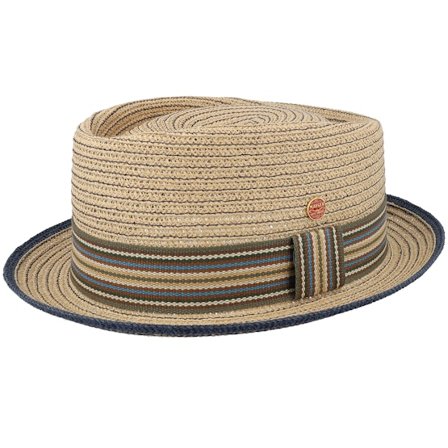Mayser - Bege straw Chapéu - Andy Paper Braid Brown Straw Hat @ Hatstore