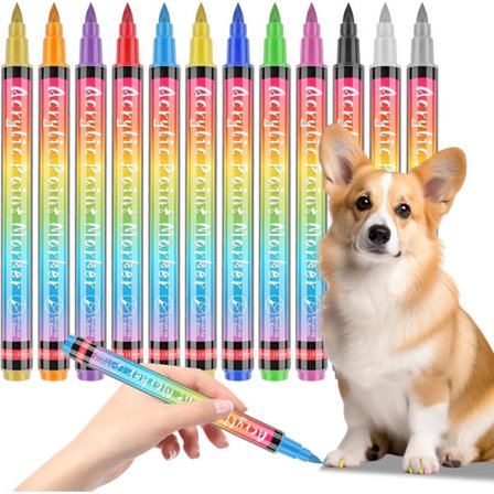 Neglelakk for kjæledyr – Vannbaserte penner for hund og katt DIY neglekunst