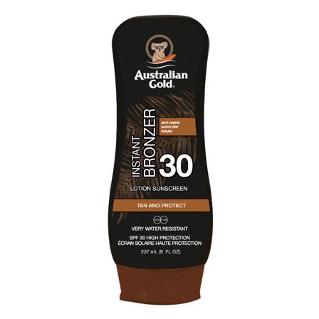 Australian Gold SPF30 Lotion with Instant Bronzer 237ml - Latte solare corpo alta prot.