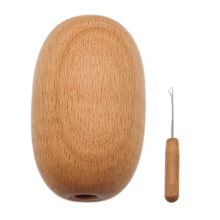 1/2/3 1 bit stoppande ägg med nål DIY Smooth Crochet 1 Pc
