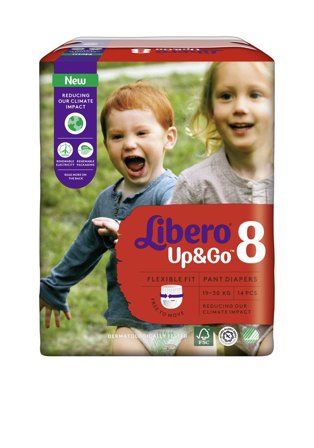Libero Up&Go 8 bleiebukser 19-30 kg 14 stk