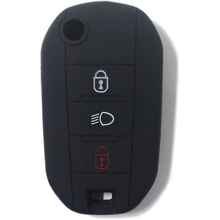 Silikone Fjernbetjenings Nøgle Cover Etui kompatibel med Citroen Cactus C3 C4 C5 C6 C8 C4L DS3 DS