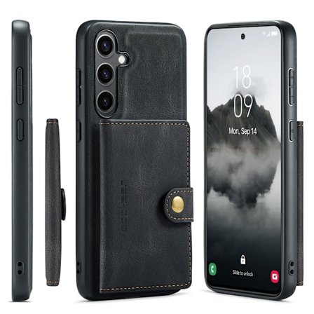 Samsung Galaxy S25 - Funktionellt skal med magnetisk korthållare