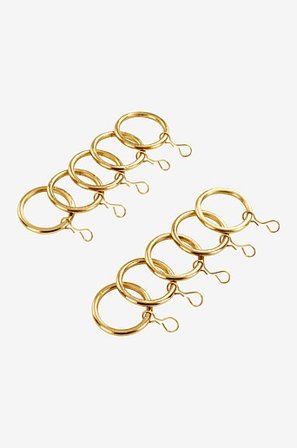 Jotex - Gardinring 10-pack Guld RINGO - Köp Gardintillbehör hos Jotex