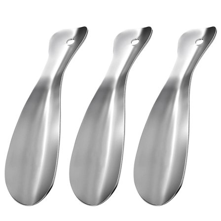 3 st Män Kvinnor 19cm Lätt Daglig Mini Rostfritt Stål För Lata Skohorn