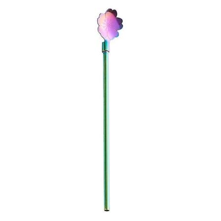 Färgad metall, rostfritt stål Sakura sked mjölk te dryck colorful