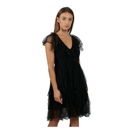 Twinset Party Dresses , Zwart , Dames , Maat: L Feestjurken