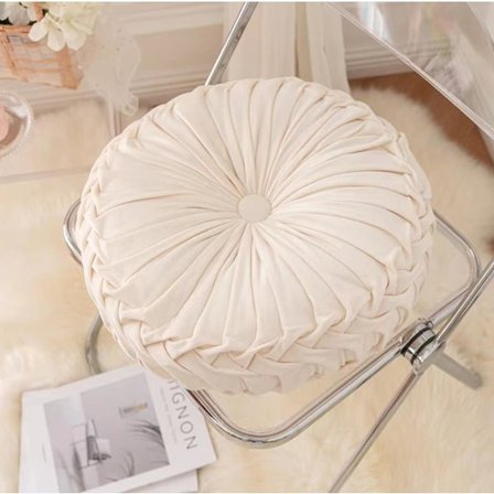 ins pumpa kudde rund kudde sittkudde midjekudde vardagsrum soffa homestay plisserad hjul futon kudde