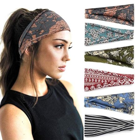Boho-pandebånd til kvinder - Fashion Wide Headband Yoga Workout Head