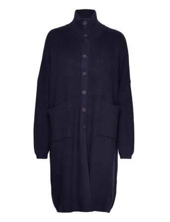 Valley Rib Cardigan Navy Moshi Moshi Mind