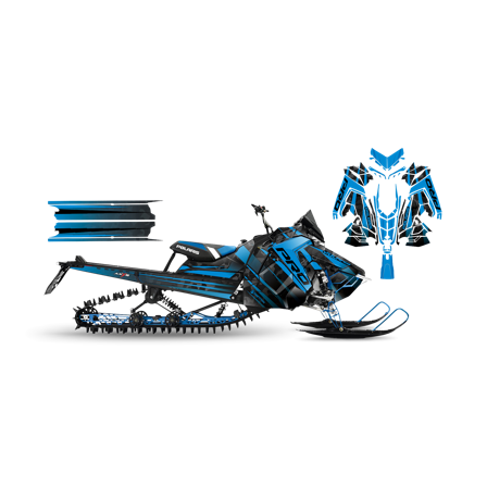 Tarrasarja SweTown Overwatch Musta-Sininen - Polaris Axys 800 SKS 146 2018-2020