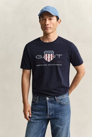 GANT Herren T-Shirt (4XL) Marineblau