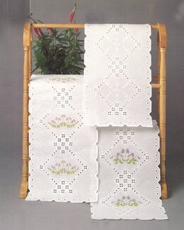 Hardangerløber Hvide Blomster - Oehlenschläger