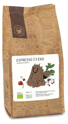 BERGSTRANDS Espresso bönor 7.3 EKO 1000g