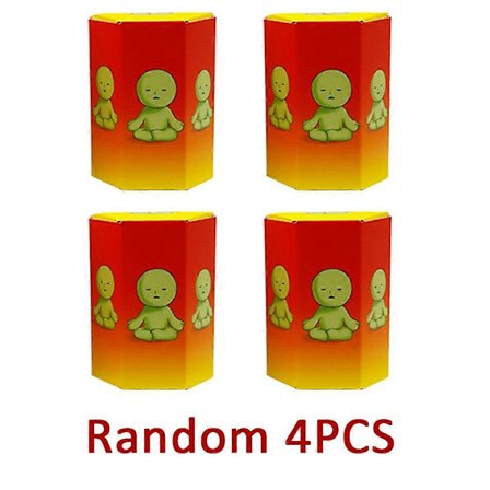 [LCS] Smiski Blind Box Sunday Series - Yoga & Fitness Minifigur, Selvlysende Dekorasjonsdukke for Soverom & Toalett