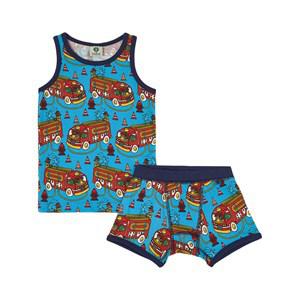 Småfolk Ocean Blue Printed Underwear Set 2-3 Years - Underwear - 2-3 years - Blue
