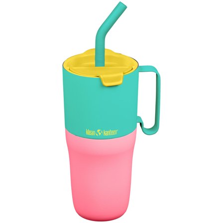 Klean kanteen Rise Tumbler med flip-lock och sugrör 770 ml, Turquoise Kaleidoscope | Dukning & Servering > Muggar & Koppar > Termokopp | Bagaren och 