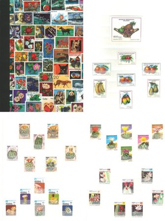 Flora - Motiv frimærkesamling i indstiksbog