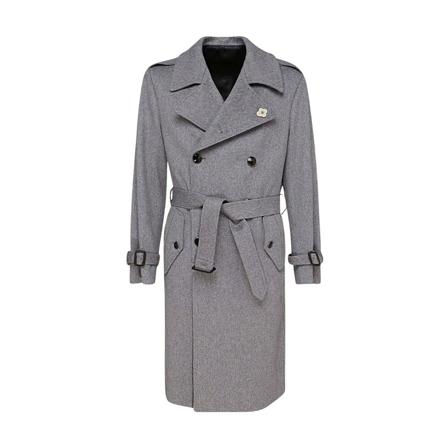 Lardini, Lardini Coats White Grijs, Heren, Maat:XL
