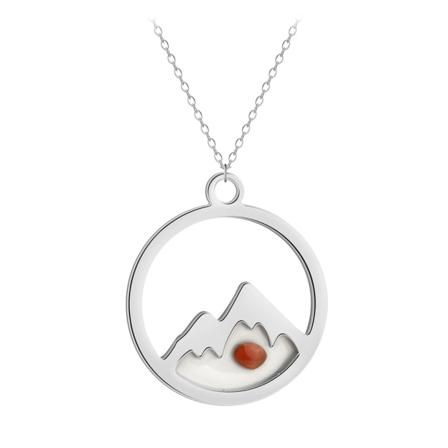 Faith Can Move Mountains Halsband Rostfritt stål Silver Guldpläterad Tiny Senapsfrö Religiösa smycken Kristna gåvor Silver