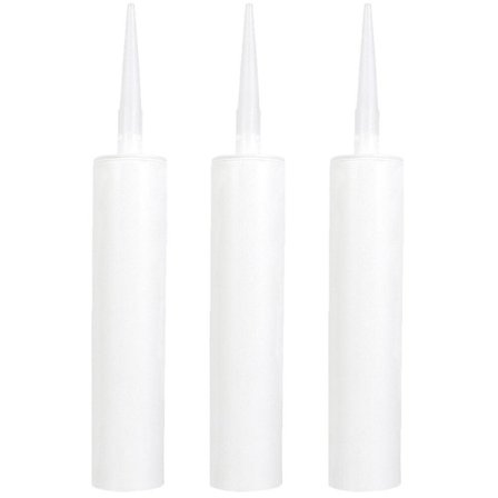 3 stk fugemasse rør tomme fugemasse rør påfyllbare tetningsrør