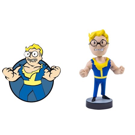 Fallout 4 Vault Boy PVC Action Figur Samlarobjekt Modell Bobblehead Toy Doll Ny