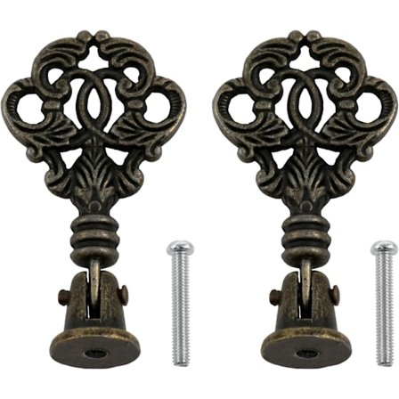 2 kpl Pronssiripuskahva Ovikahva Ripustimet Antiikki Laatikko Kahva Kaappeihin Kaappioviin Komodeihin jne. (Antiikki