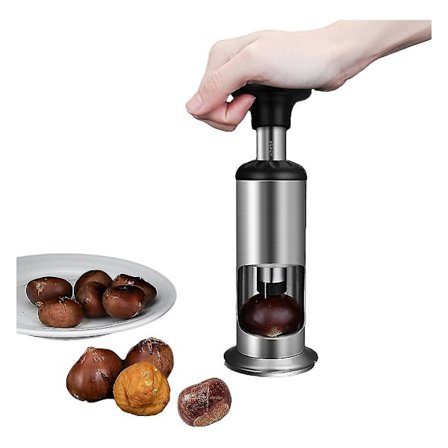 Presset Tykknet Rustfrit Stål Kastanjeåbner Til At Skræl Rå Kastanjer Og Skære Kastanjer (1 stk) (FMY)