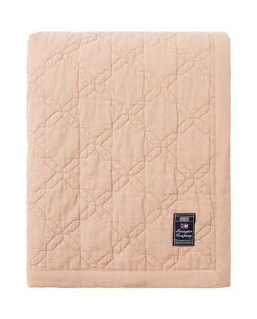 Lexington Sengeteppe Bomull Vattert Beige 160x240