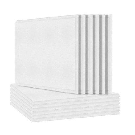 12-pak Akustikpaneler, Lydisolerende Polstring, Skråkantede Lydabsorberende Paneler, Akustikpanel til Akustisk Behandling