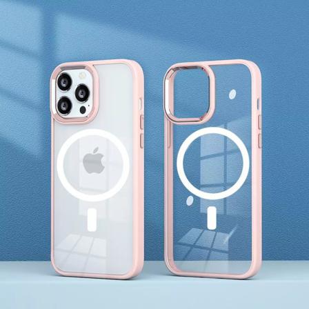 Iphone 13 Pro Skal Transparent Magsafe Stark Magnet Airbag Stöts Transparent One Size