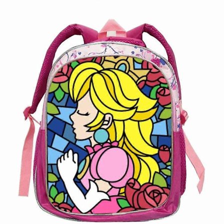 Sarjakuva Persikka Prinsessa Koululaukut Lastentarha Pojat Tytöt Super Mario Prinsessa Reppu Taapero 2-6 Vuotta Pinkki Mochilas