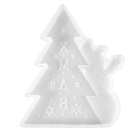 DIY Joulukuusen Koristeiden Silikonimuotti 100+kpl Valkoinen